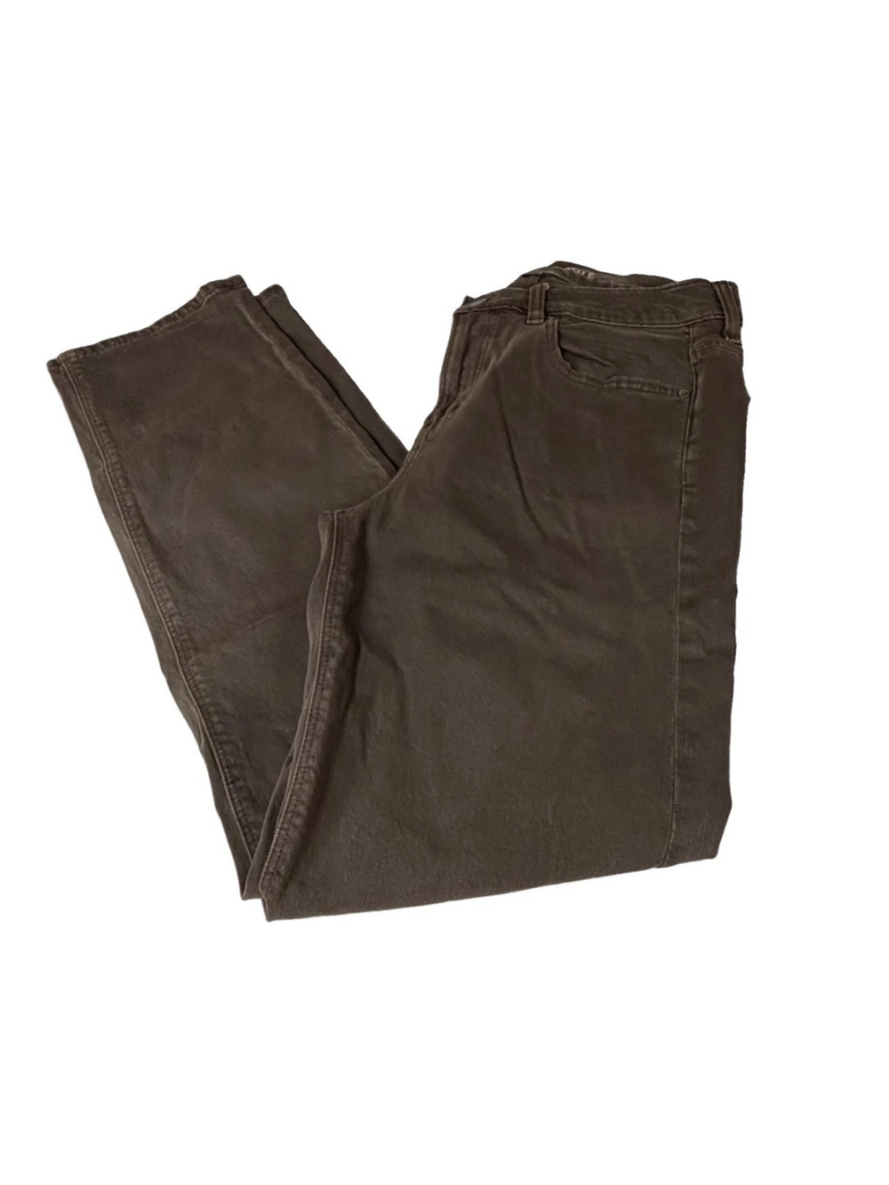 American Eagle Women’s Size 10 90s Straight Jean Solid Brown Stretch #4336